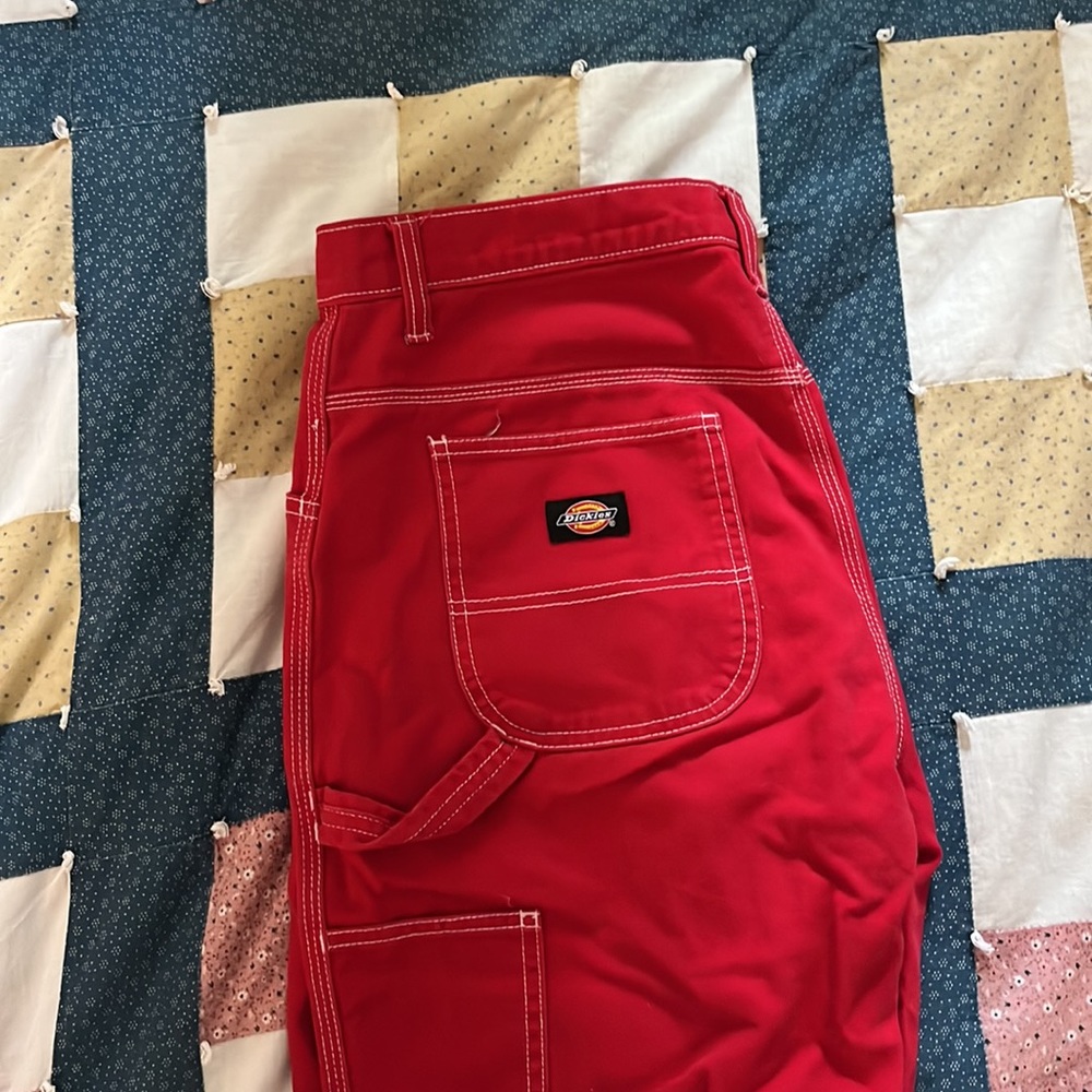 Dickie’s Carpenter pants in red 11/30 Great Condition